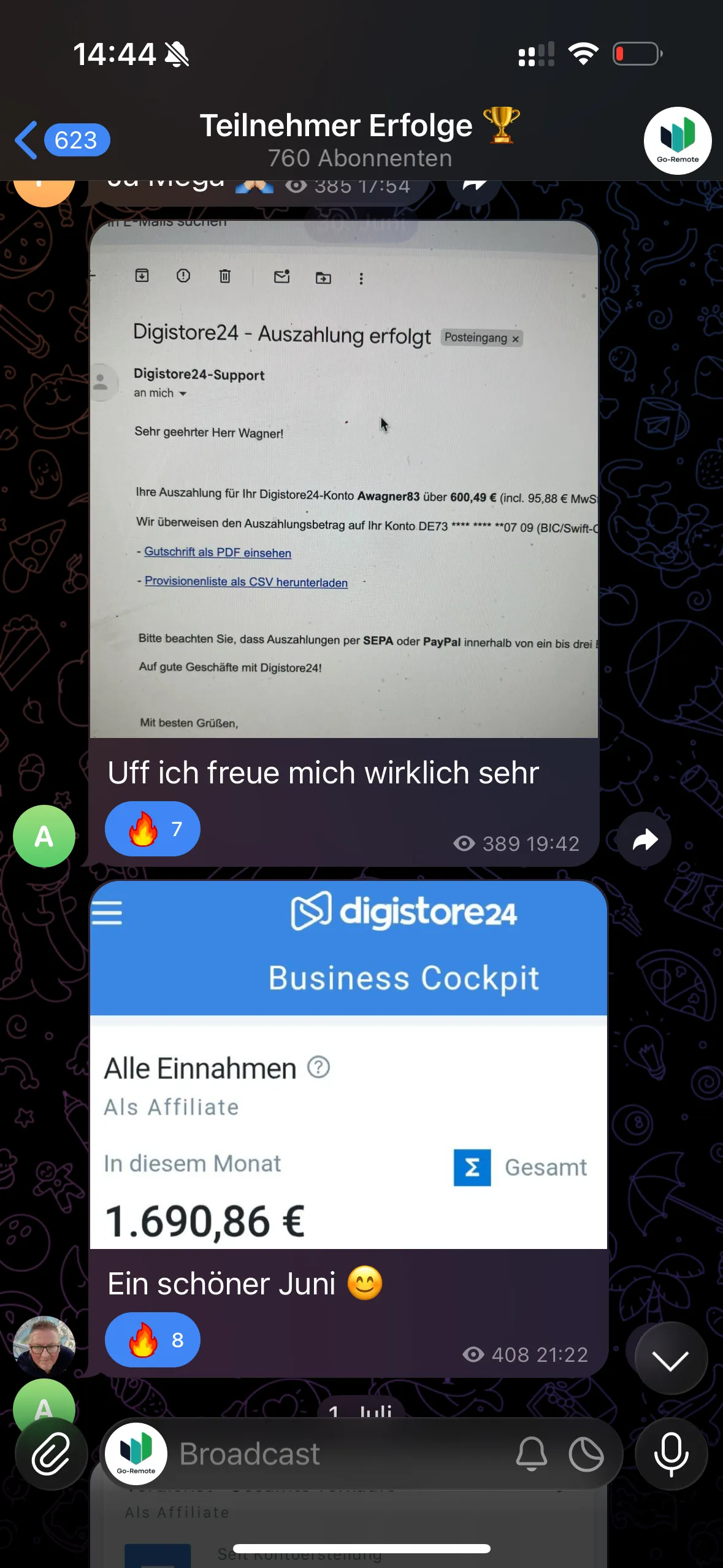 Ergebnis aus der GoRemote Community 18