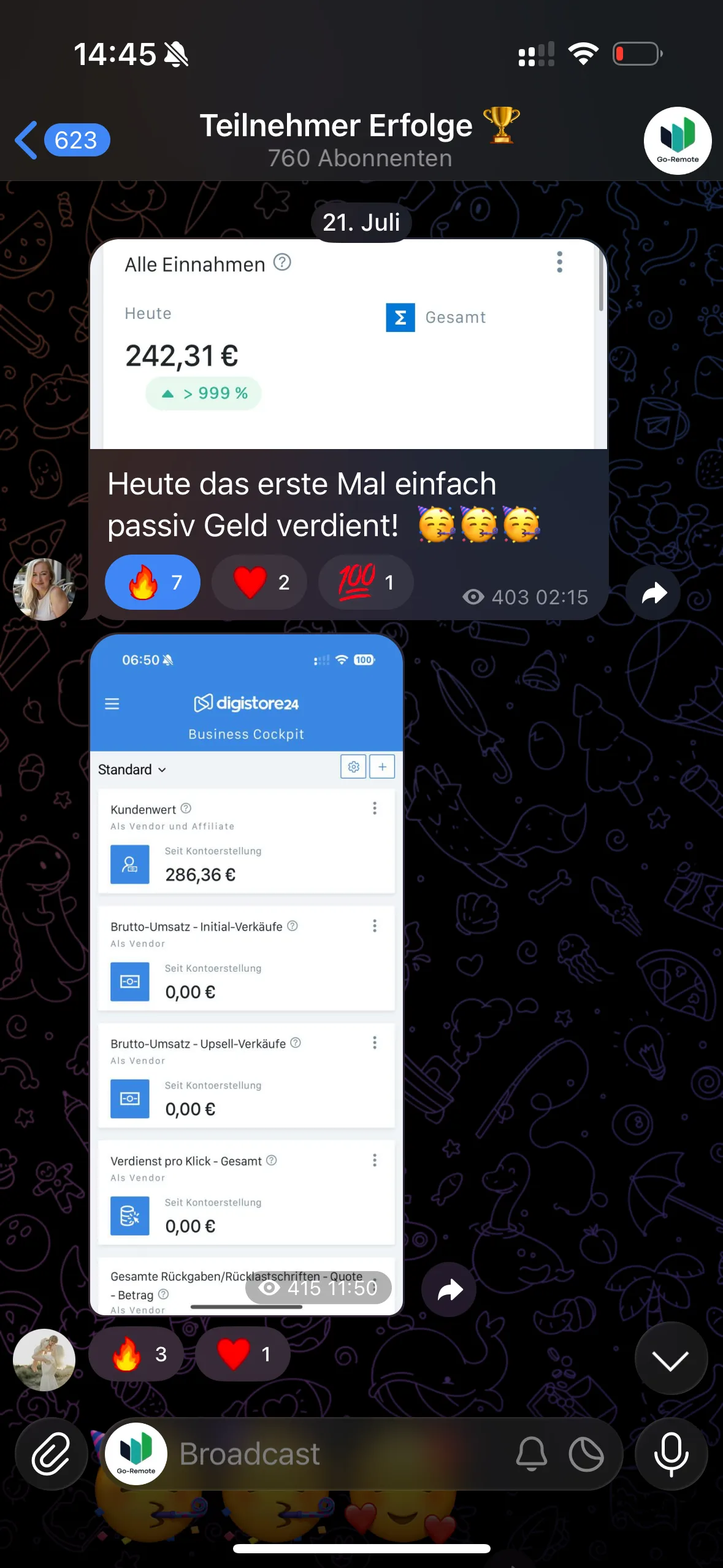 Ergebnis aus der GoRemote Community 21